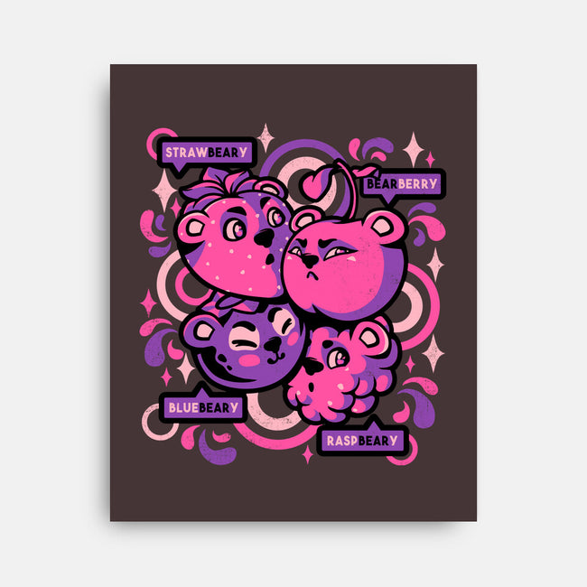 Love Bearies-none stretched canvas-tobefonseca