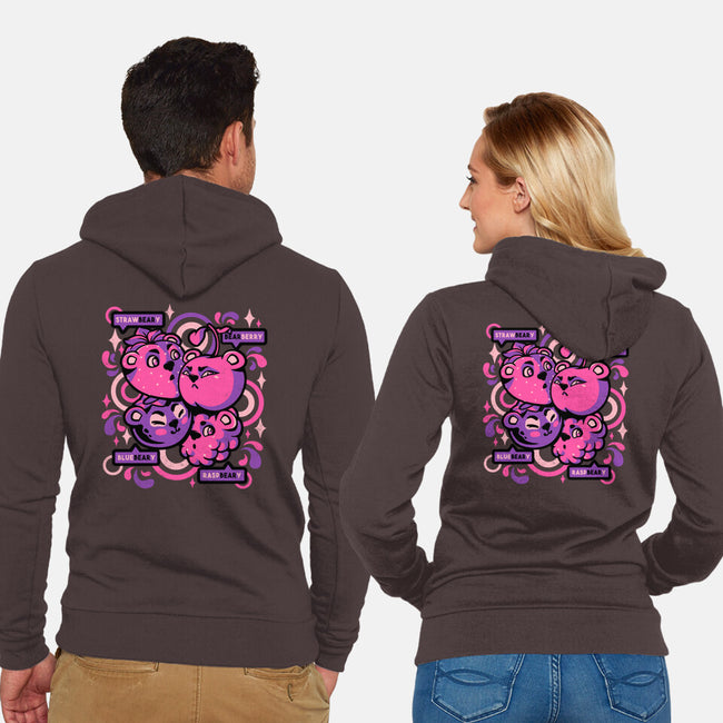 Love Bearies-unisex zip-up sweatshirt-tobefonseca