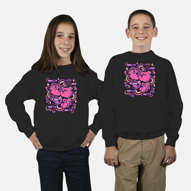 Love Bearies-youth crew neck sweatshirt-tobefonseca