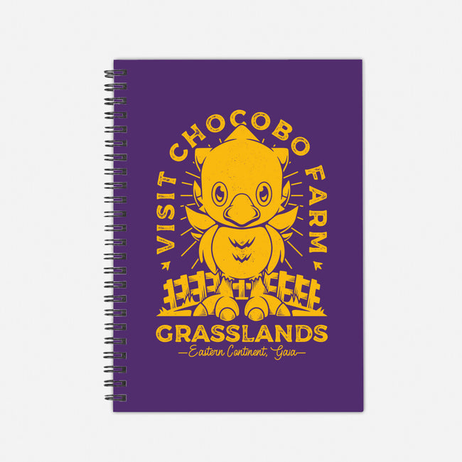 Grasslands Area Farm-none dot grid notebook-Alundrart
