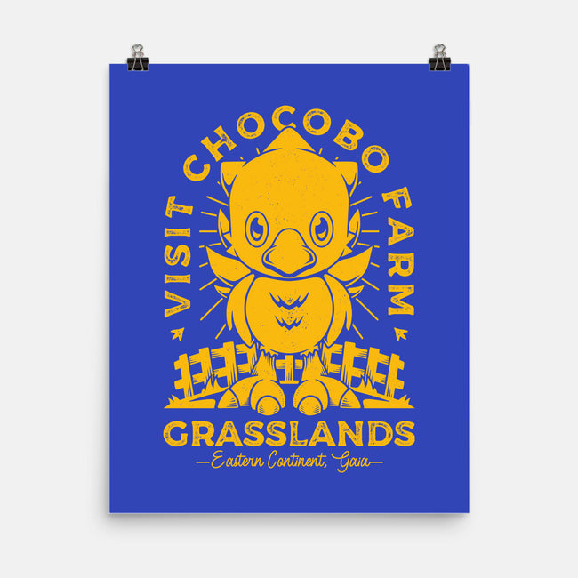 Grasslands Area Farm-none matte poster-Alundrart