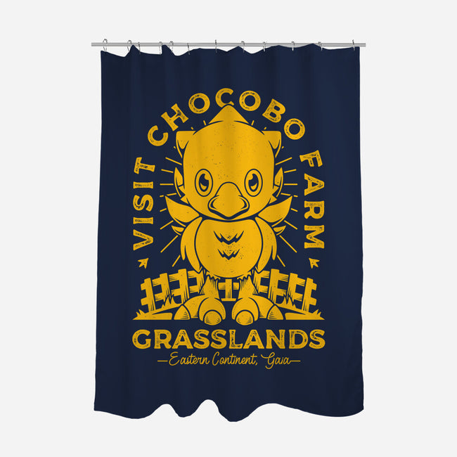 Grasslands Area Farm-none polyester shower curtain-Alundrart