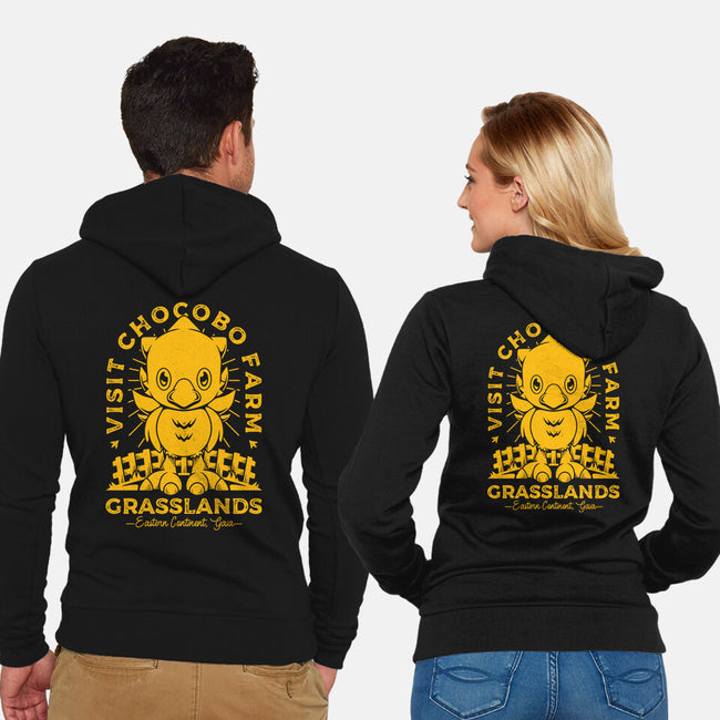 Grasslands Area Farm-unisex zip-up sweatshirt-Alundrart