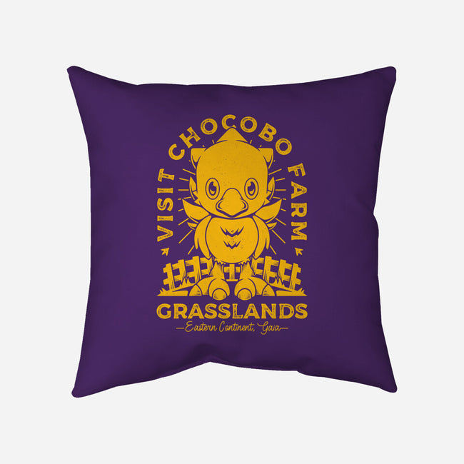 Grasslands Area Farm-none removable cover w insert throw pillow-Alundrart