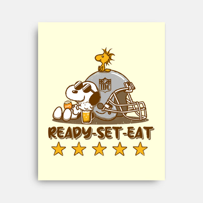 Ready-Set-Eat-none stretched canvas-erion_designs