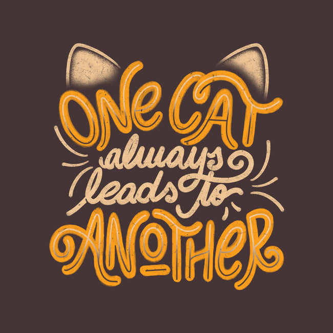 One Cat Always Leads To Another-none polyester shower curtain-eduely