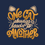 One Cat Always Leads To Another-none glossy sticker-eduely