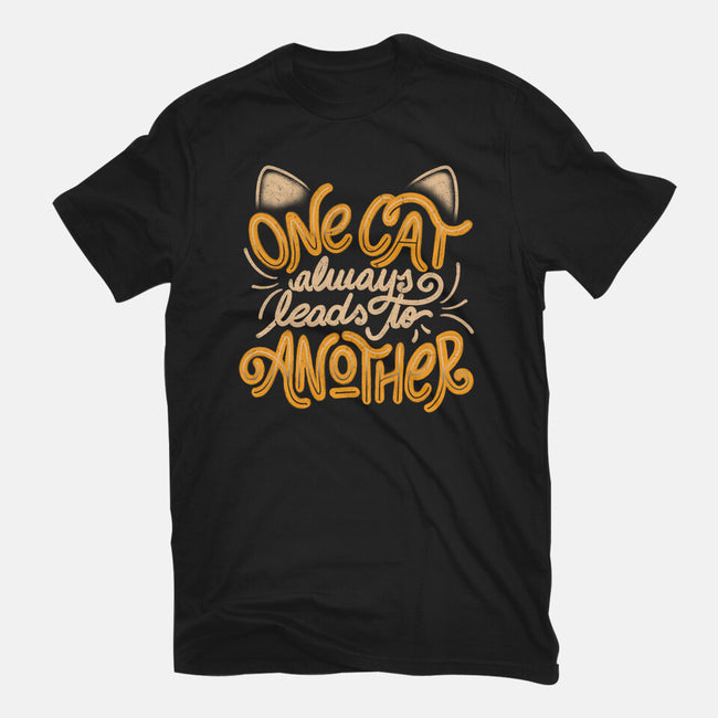 One Cat Always Leads To Another-youth basic tee-eduely