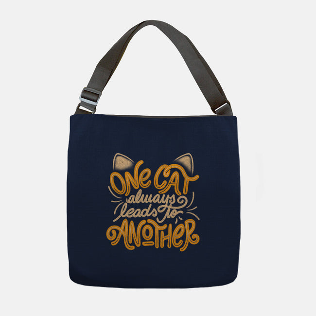 One Cat Always Leads To Another-none adjustable tote bag-eduely