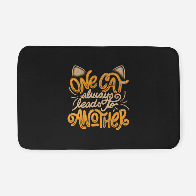 One Cat Always Leads To Another-none memory foam bath mat-eduely