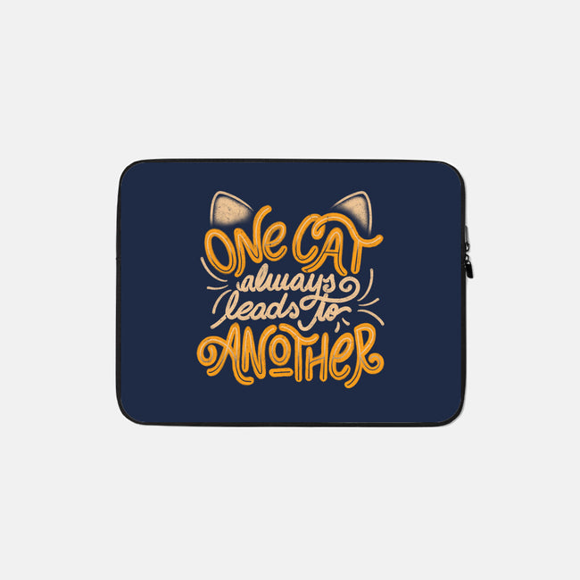 One Cat Always Leads To Another-none zippered laptop sleeve-eduely