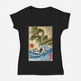 The King Of Terror In Japan-womens v-neck tee-DrMonekers