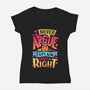 I Know I'm Right-womens v-neck tee-Snouleaf