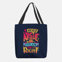 I Know I'm Right-none basic tote bag-Snouleaf