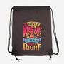 I Know I'm Right-none drawstring bag-Snouleaf