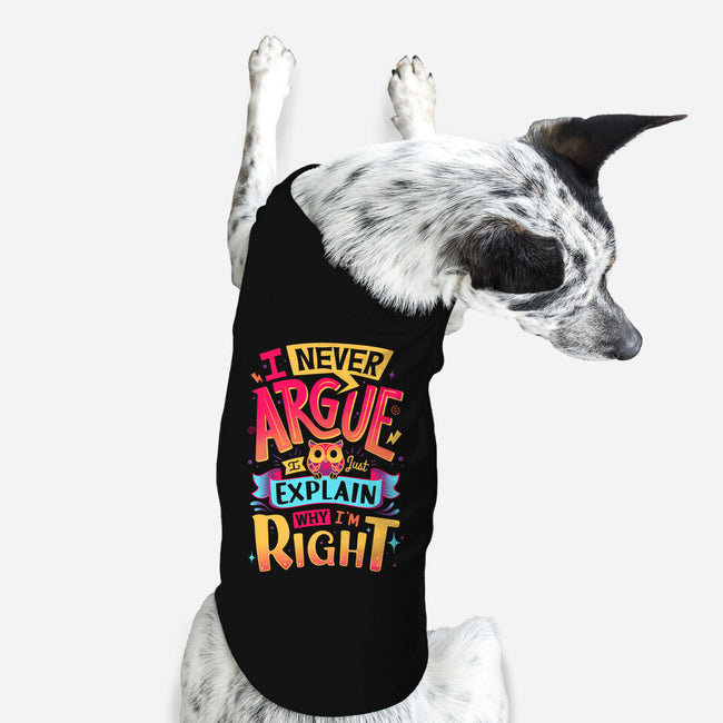 I Know I'm Right-dog basic pet tank-Snouleaf