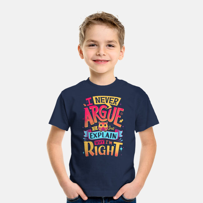 I Know I'm Right-youth basic tee-Snouleaf