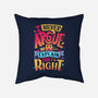 I Know I'm Right-none removable cover w insert throw pillow-Snouleaf
