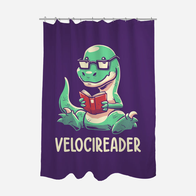 Velocireader-none polyester shower curtain-koalastudio