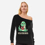 Velocireader-womens off shoulder sweatshirt-koalastudio