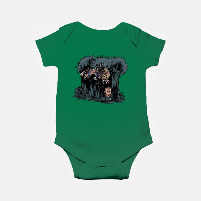 Arnie And Predator-baby basic onesie-zascanauta