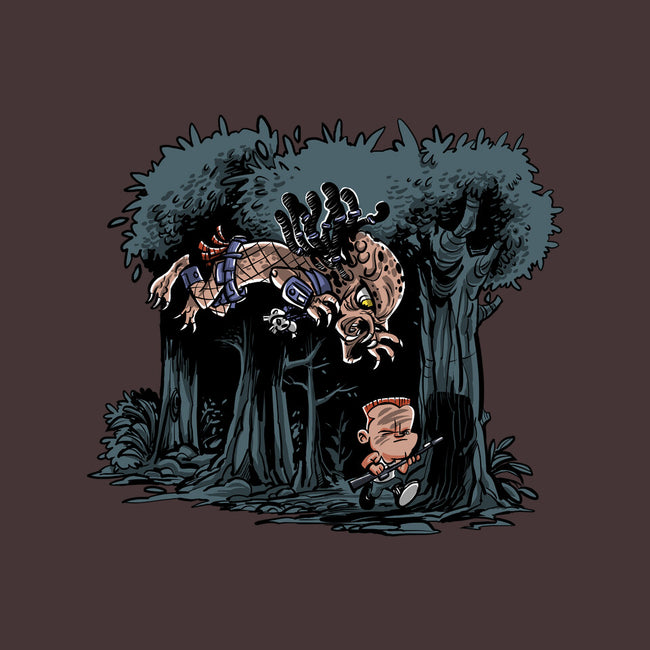 Arnie And Predator-womens basic tee-zascanauta