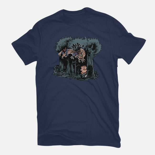 Arnie And Predator-womens basic tee-zascanauta