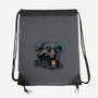 Arnie And Predator-none drawstring bag-zascanauta