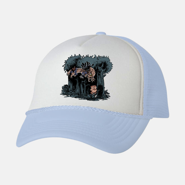 Arnie And Predator-unisex trucker hat-zascanauta