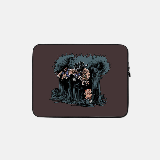 Arnie And Predator-none zippered laptop sleeve-zascanauta