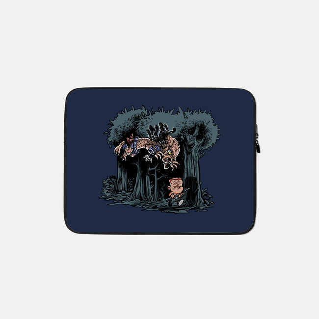 Arnie And Predator-none zippered laptop sleeve-zascanauta