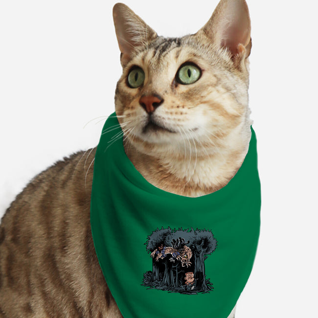 Arnie And Predator-cat bandana pet collar-zascanauta