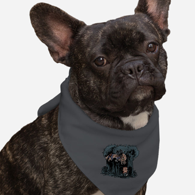 Arnie And Predator-dog bandana pet collar-zascanauta