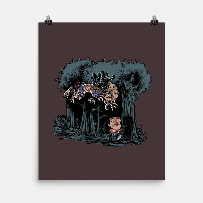 Arnie And Predator-none matte poster-zascanauta