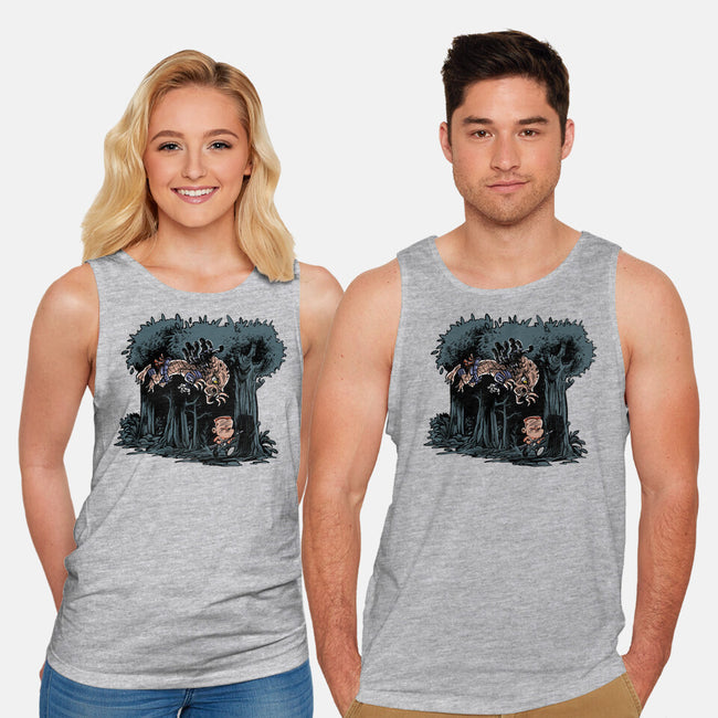 Arnie And Predator-unisex basic tank-zascanauta