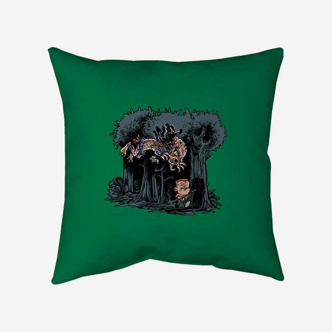 Arnie And Predator-none removable cover throw pillow-zascanauta