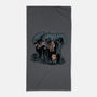 Arnie And Predator-none beach towel-zascanauta