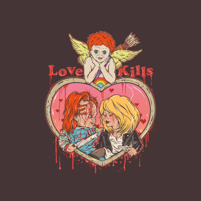 Love Kills-womens basic tee-Green Devil