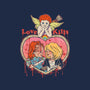 Love Kills-none removable cover throw pillow-Green Devil