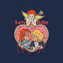 Love Kills-mens heavyweight tee-Green Devil