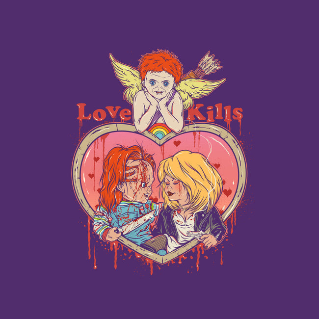 Love Kills-none glossy sticker-Green Devil