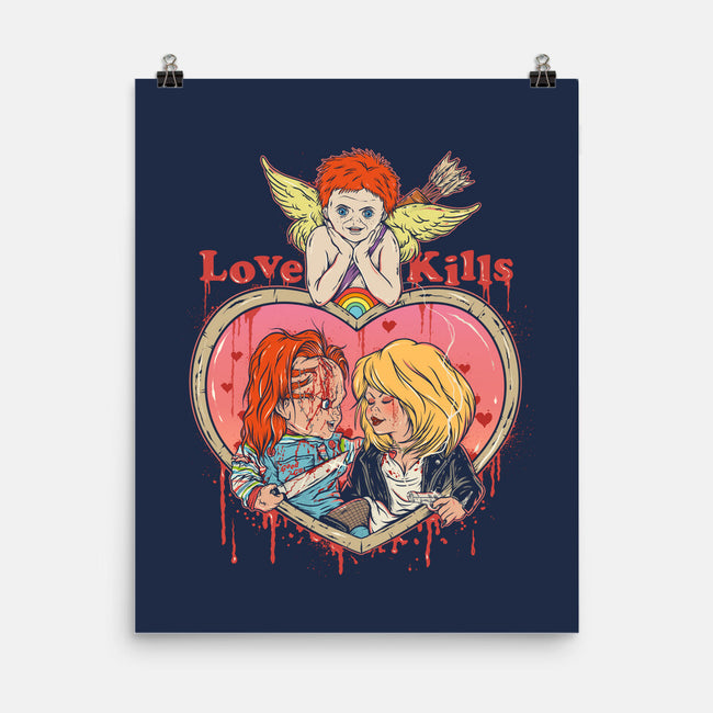 Love Kills-none matte poster-Green Devil