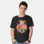 Love Kills-mens basic tee-Green Devil
