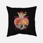 Love Kills-none removable cover w insert throw pillow-Green Devil