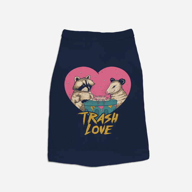 Trash Love-dog basic pet tank-vp021