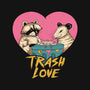 Trash Love-none removable cover w insert throw pillow-vp021