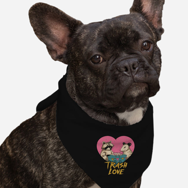 Trash Love-dog bandana pet collar-vp021