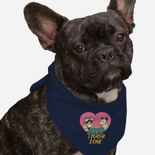 Trash Love-dog bandana pet collar-vp021