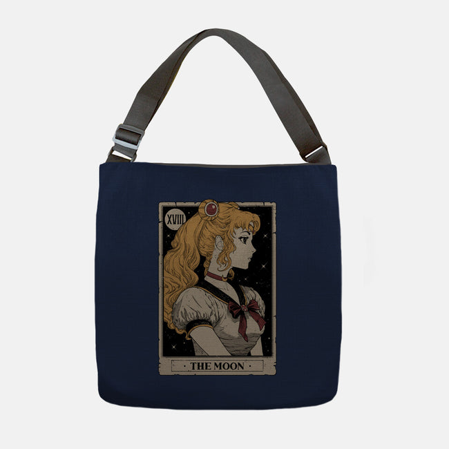 The Moon Tarot-none adjustable tote bag-Hafaell