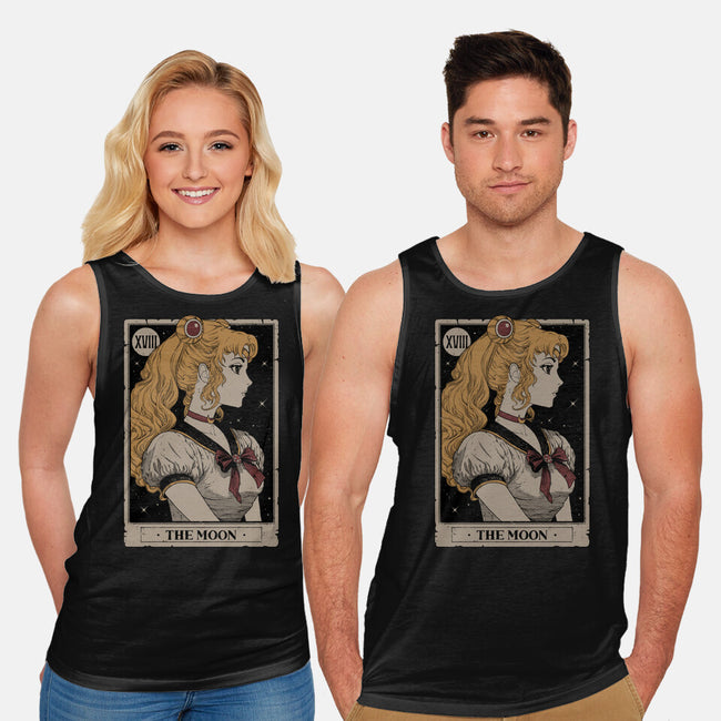 The Moon Tarot-unisex basic tank-Hafaell